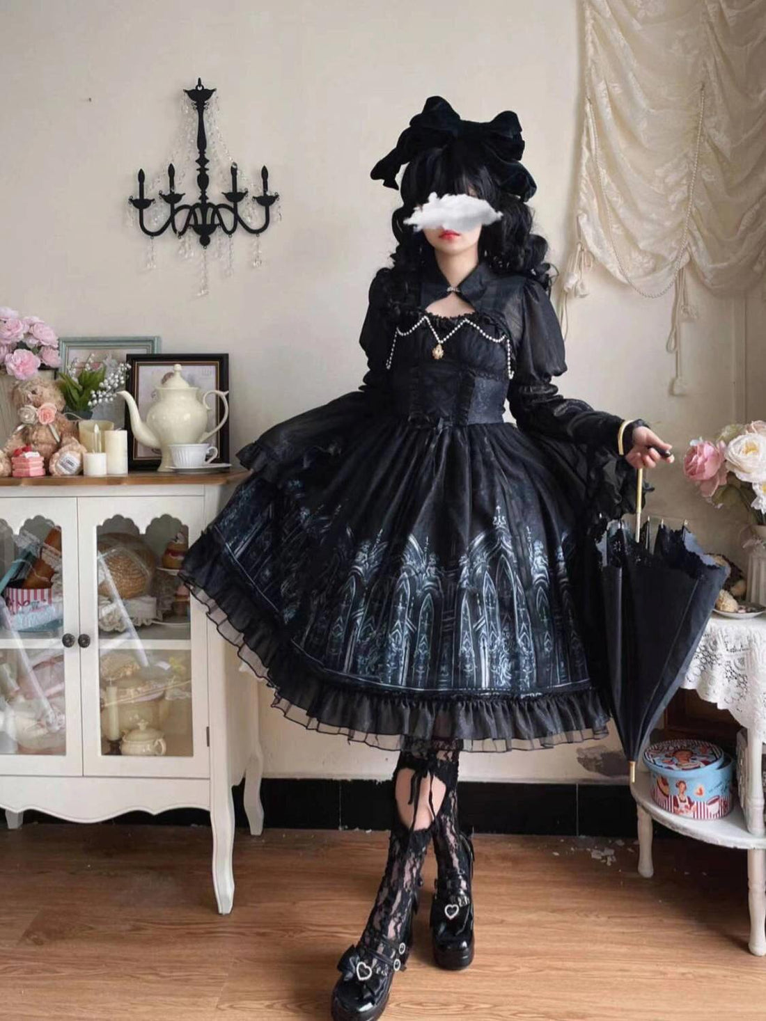 Gothic Lolita Dress Cathedral with Matching Bolero