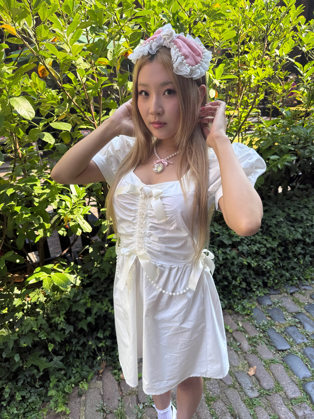White Rose Summer Dress by Momo